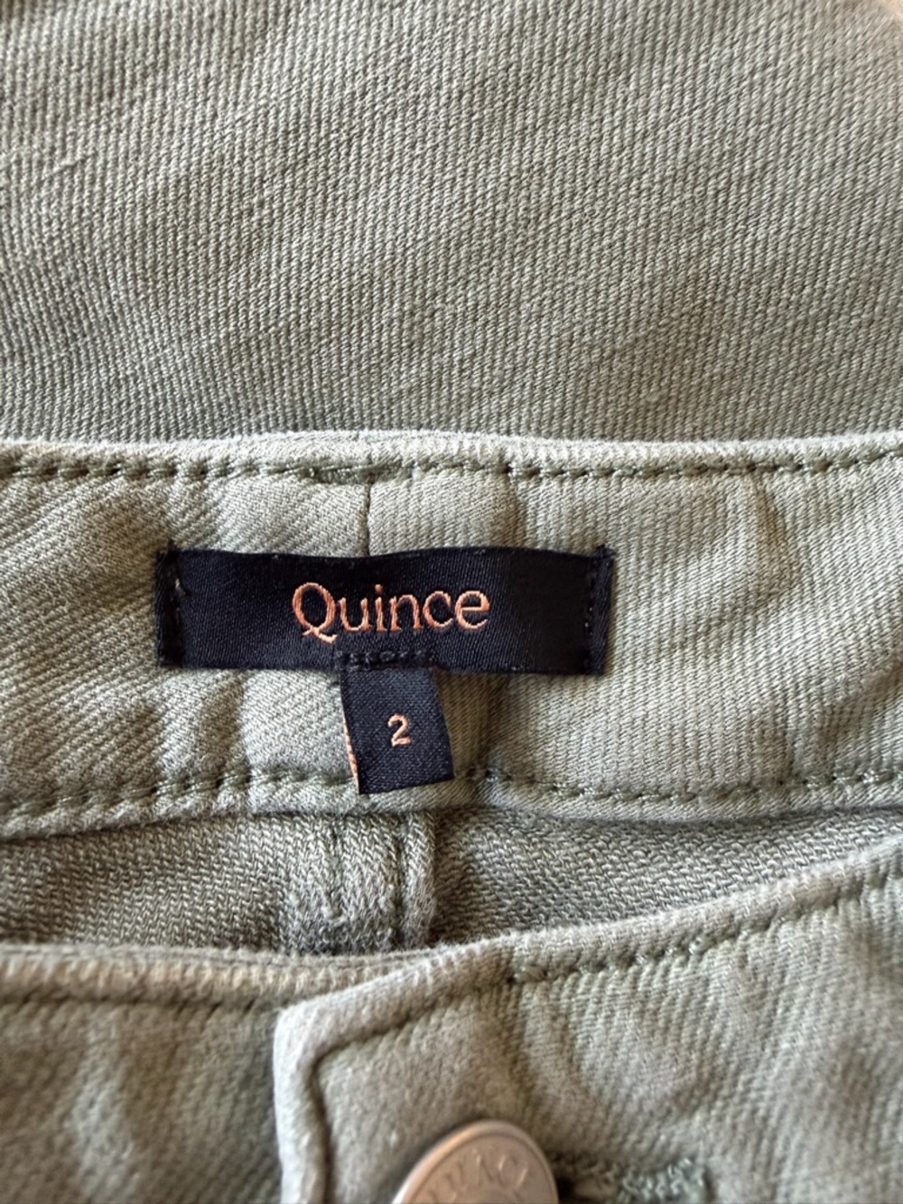 Quince | Short 28" French Terry Wide Leg Pants in Faded Cargo - Picture 7 of 12